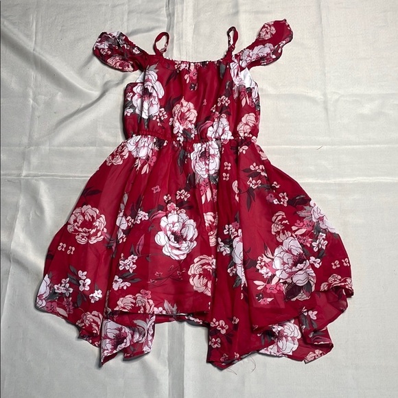 PLACE Red Floral Off-Shoulder Dress - Picture 8 of 8